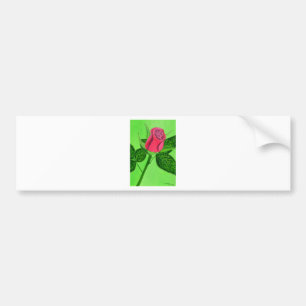 Red Rose Bumper Sticker