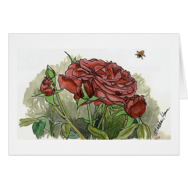 Red Rose Cards (Front Horizontal)