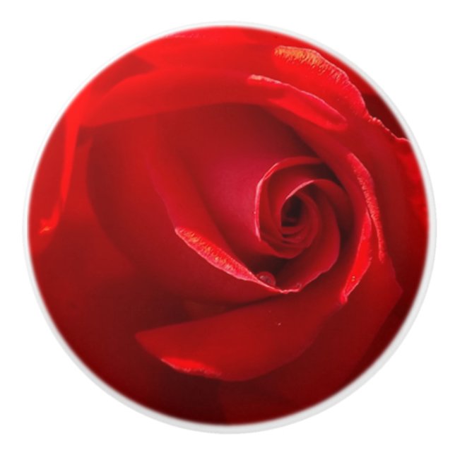 Red Rose Ceramic Pull (Front)