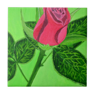 Red Rose Ceramic Tile