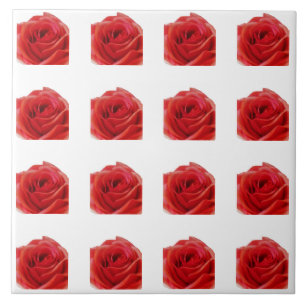 Red Rose Ceramic Tile