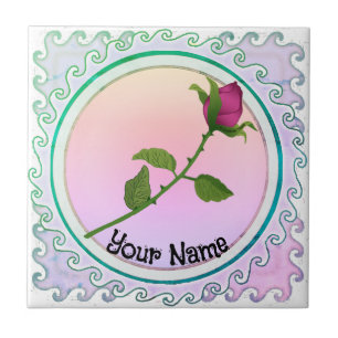 Red Rose  Ceramic Tile