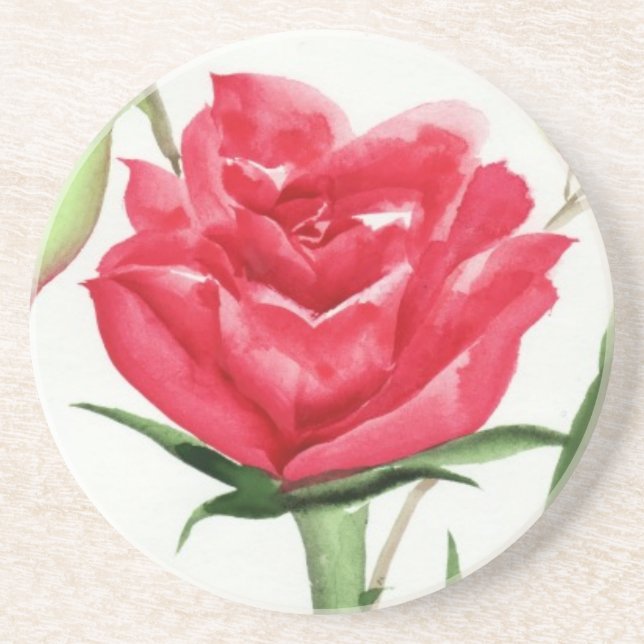 Red Rose Coaster (Front)