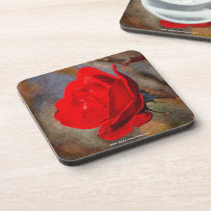 Red Rose Coaster
