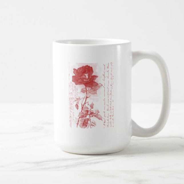 Red Rose Coffee Mug (Right)