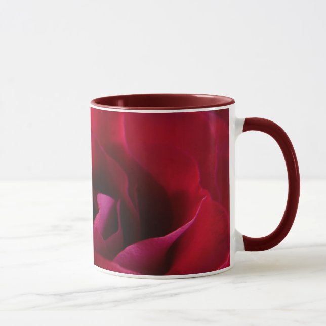 Red Rose Coffee Mug Beautiful Red Rose Mugs (Right)