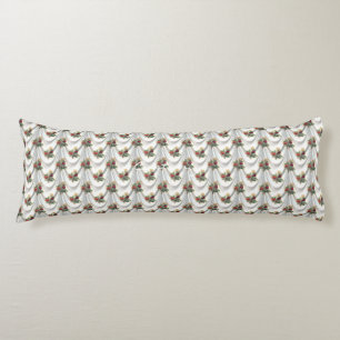 Red rose curtain Thunder_Cove Body Cushion