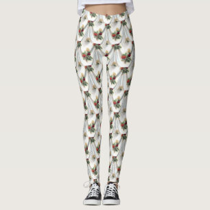 red rose curtain Thunder_Cove Leggings