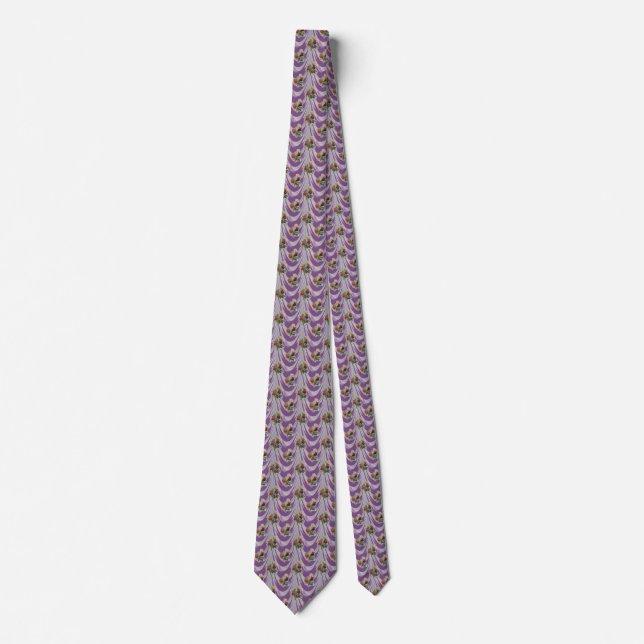 Red rose curtain Thunder_Cove Tie (Front)