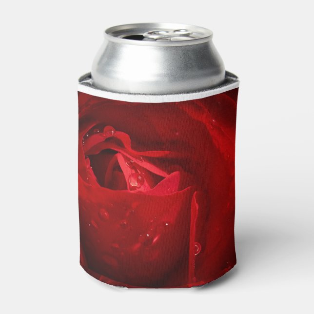 Red Rose Custom Can Cooler (Can Front)