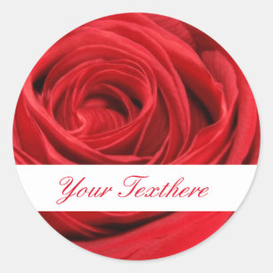 Red Rose Custom Stickers