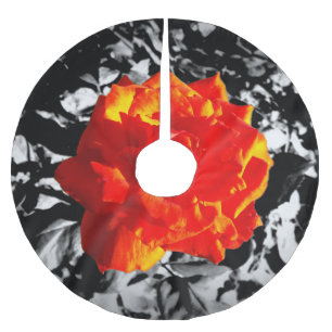 Red rose Custom Tree Skirt
