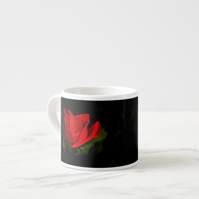 Red Rose - Dark Passion Espresso Cup (Front Left)