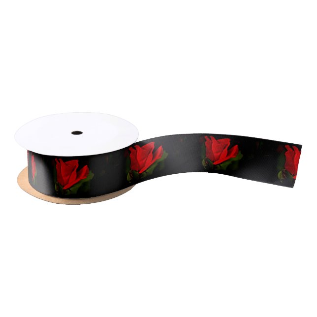 Red Rose - Dark Passion Satin Ribbon (Spool)