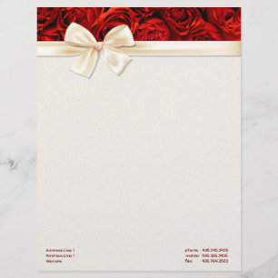 Red Rose Elegance 2 - Customise Letterhead