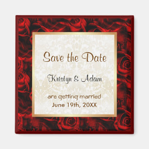 Red Rose Elegance Magnet