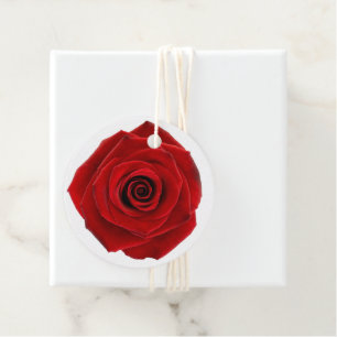 Red Rose Elegant Valentine Love Equestrian Favour Tags