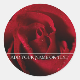 "RED ROSE" ENVELOPE SEAL STICKER