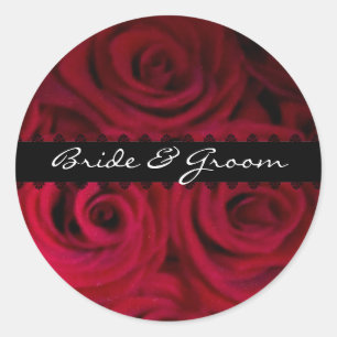 Red rose Envelope Stickers