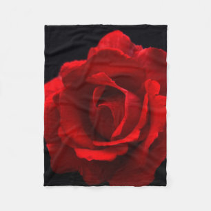 Red Rose fbcn Fleece Blanket