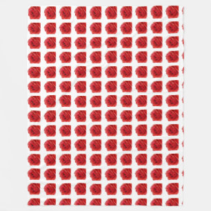 Red Rose Fleece Blanket