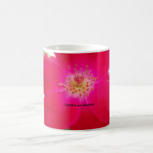 Red Rose Floral: Earths an illusion Nature-Insp Coffee Mug