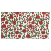 red rose floral on white