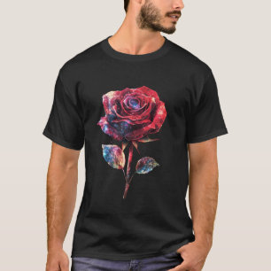 Red Rose Flower Botanist Garden Flower Red Rose 1 T-Shirt