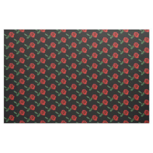 Red Rose Flower Fabric