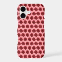 Red Rose Flower Seamless Pattern on Phone Case