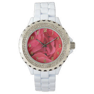 Red rose flower watch