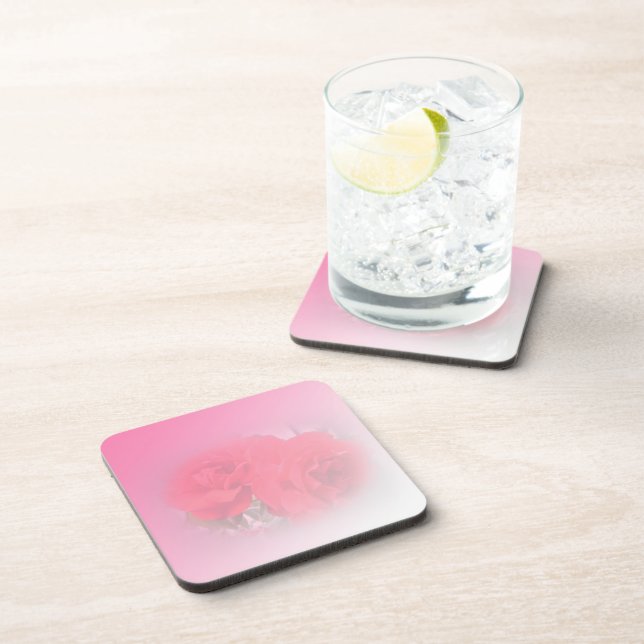 red rose flowers coaster (Right Side)