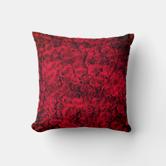 Red Rose Flowers Cushion