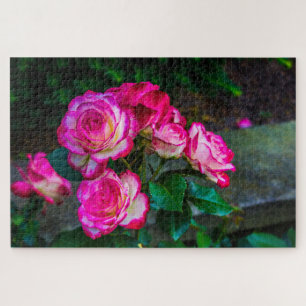 Red Rose Garden Jigsaw Puzzle