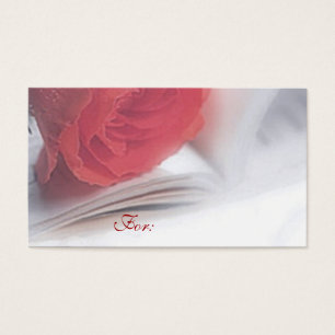 Red Rose Gift Tag