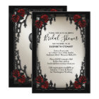 Red Rose Gothic Wedding Bridal Shower Antique Gold