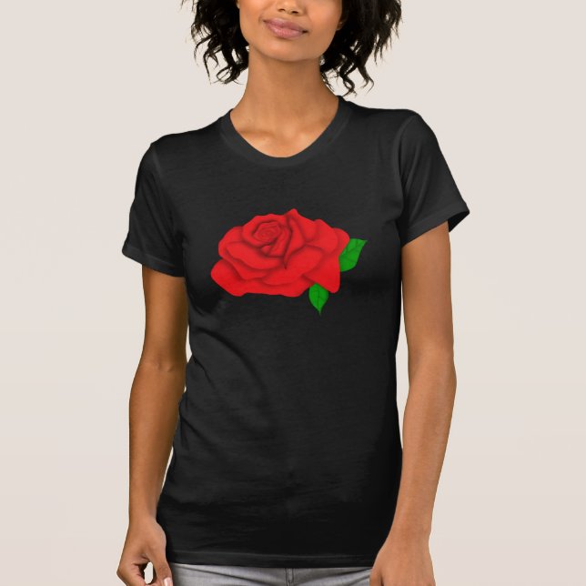 Red Rose Graphic T-Shirt (Front)