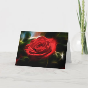 Red Rose Greeting Card
