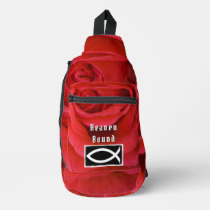 Red Rose Heaven Bound Sling Bag