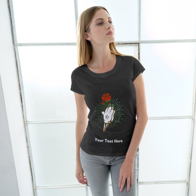 Red Rose in Skeleton Hand T-Shirt (Creator Uploaded)