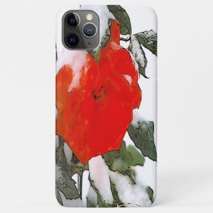Red Rose in Snow   iPhone 11 Pro Max Case