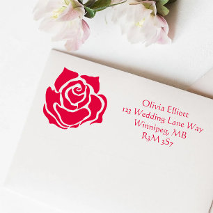 Red Rose Ink Self-inking Stamp
