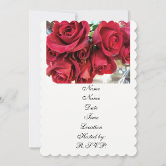 Red rose invitations