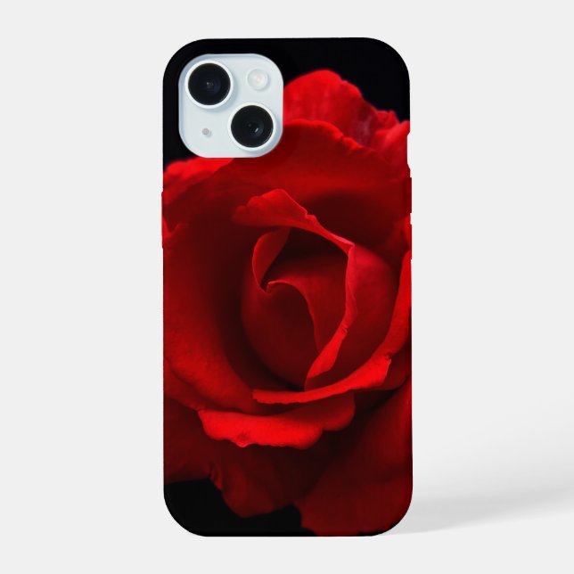 Red Rose iphm iPhone 15 Case (Back)