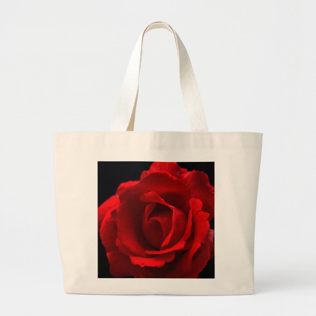 Red Rose jtcnm Large Tote Bag (Front)