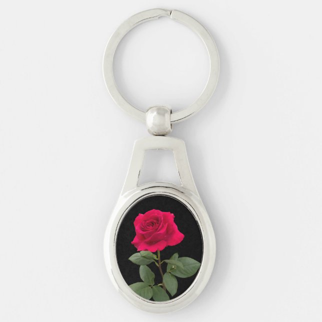 Red rose key ring (Front)