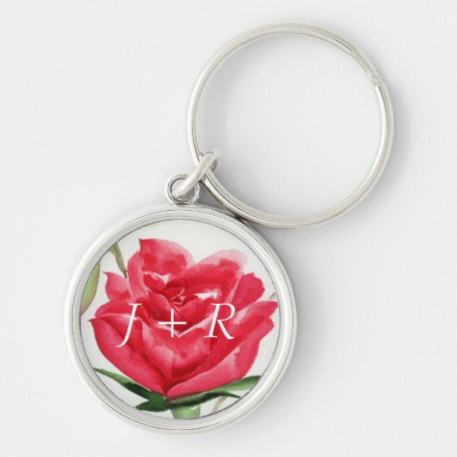 Red Rose Key Ring (Front)