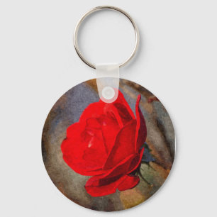 Red Rose Key Ring