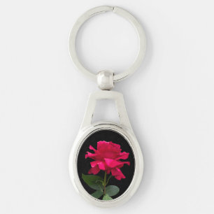 Red rose key ring