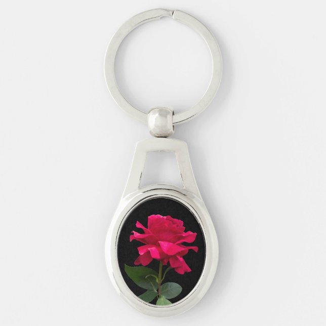Red rose key ring (Front)